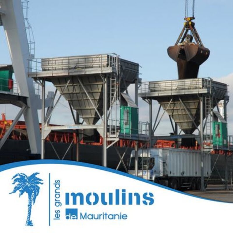Logistique portuaire Grands Moulins de Mauritanie